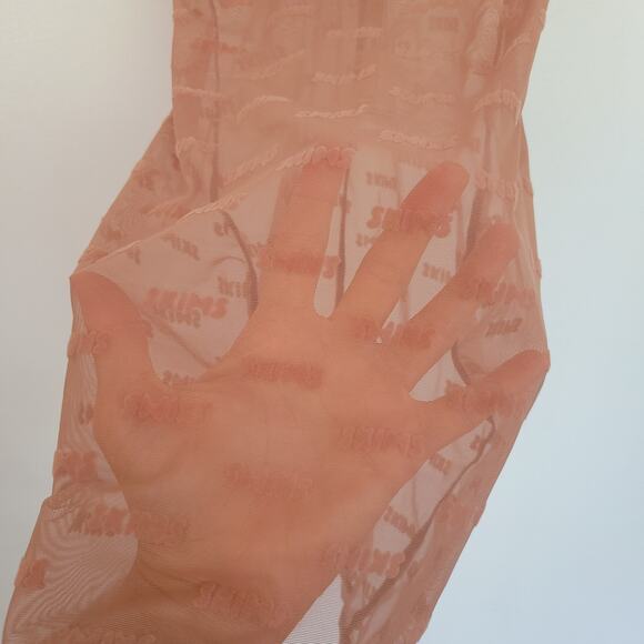 NEW Skims After Hours Slip Dress Rose Clay Logo Sheer Underwire Sexy Women XS - Picture 7 of 13